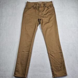 Banana Republic Pants Mens 29x30 Traveler Slim Fit Khaki Casual Chinos Brown